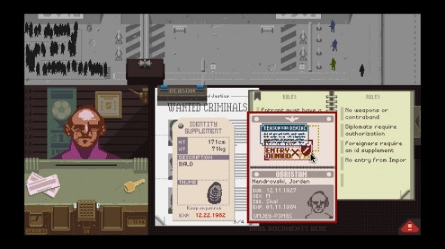 Papers Please Screen